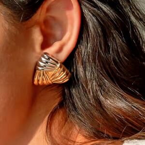 Nwt Non Tarnish Triangle Earrings Heaven Mayhem Inspired